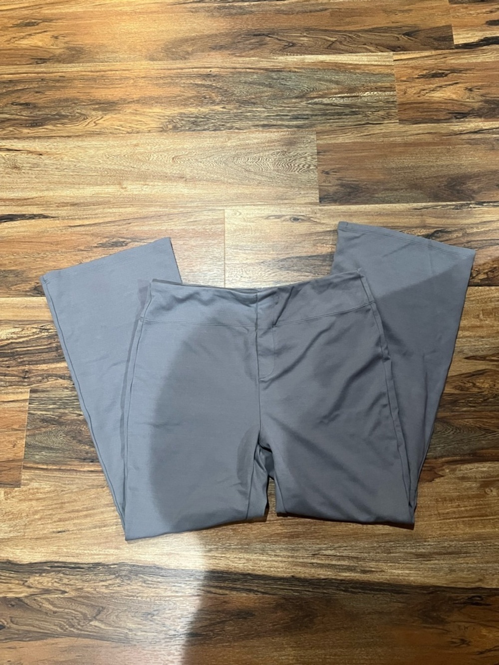 HALARA Gray Wide-Leg Stretchy Pants Office Attire Business Comfort EUC
